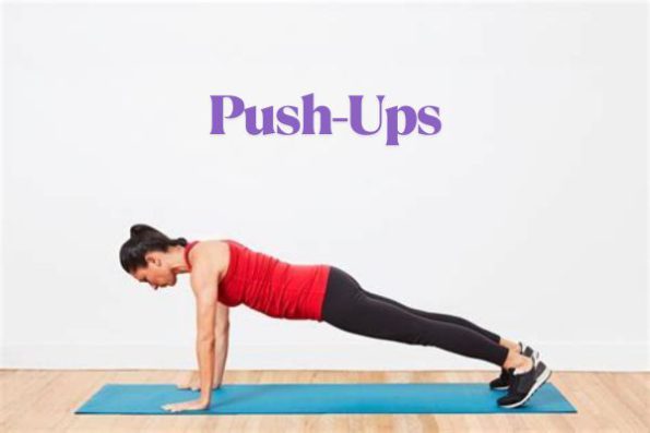Person performing a push-up
