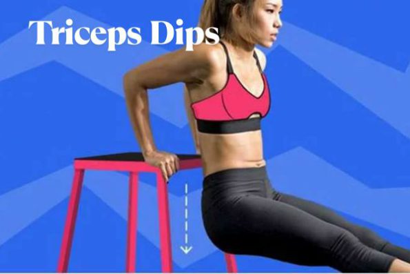Triceps Dips (Using a Chair)