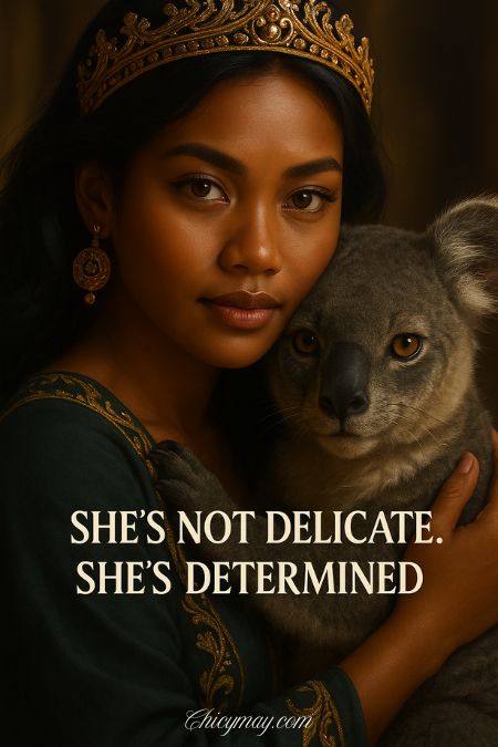 She’s not delicate. She’s determined