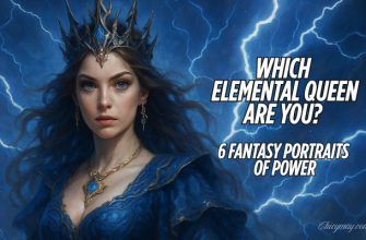 Elemental Queen of Light crowned with celestial beauty